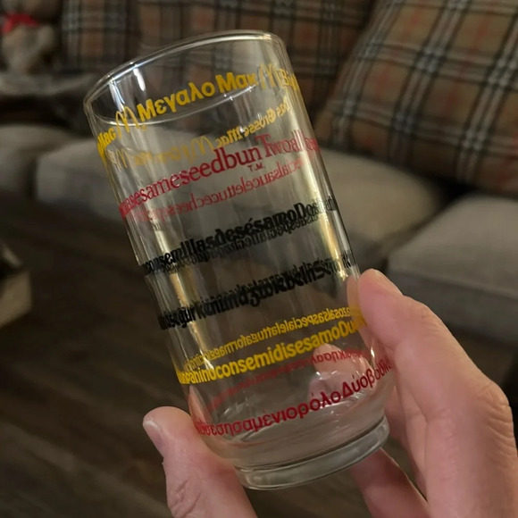VTG McDonald's Restaurant Big Mac Slogan Collectible Drinking Glass Cup - Picture 4 of 13